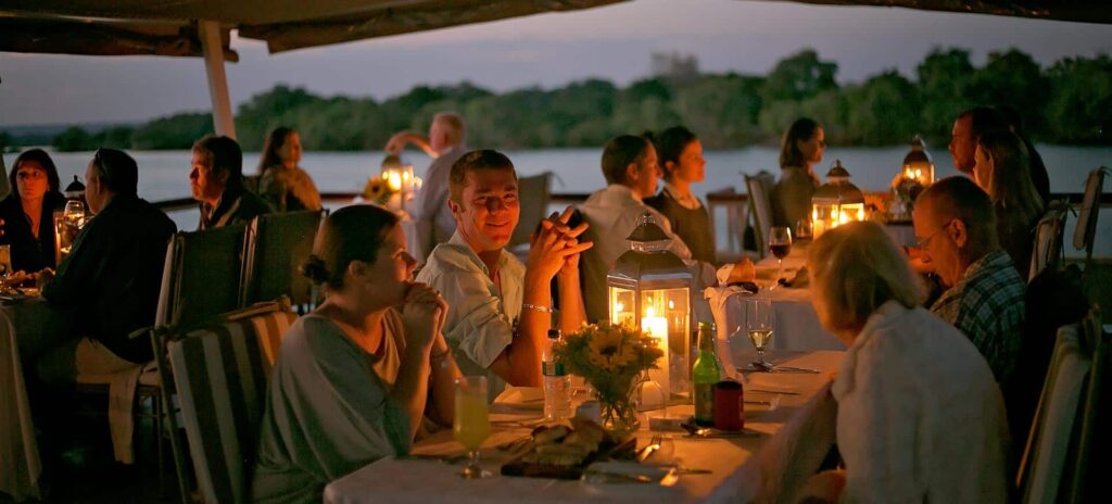 Later in the day, step aboard a Zambezi River lunch cruise, where gourmet cuisine and panoramic views provide the perfect midday retreat.