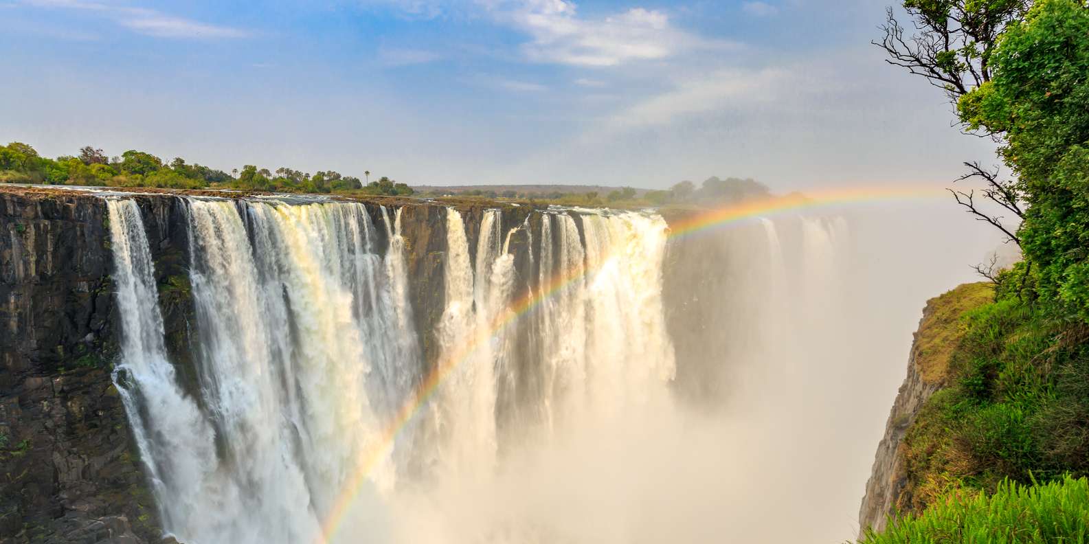 Victoria Falls travel scene