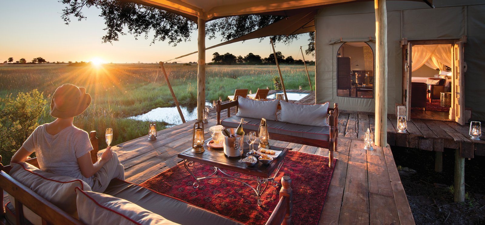 Dining under the stars in Okavango