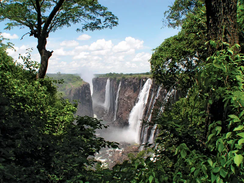 Zambezi River Scenic Setting at Victoria Falls